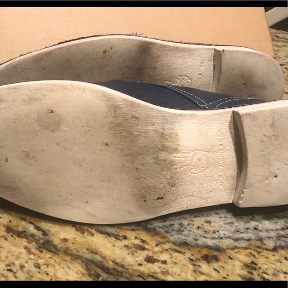 Causal blue shoes with white stitch: used - Picture 7 of 8